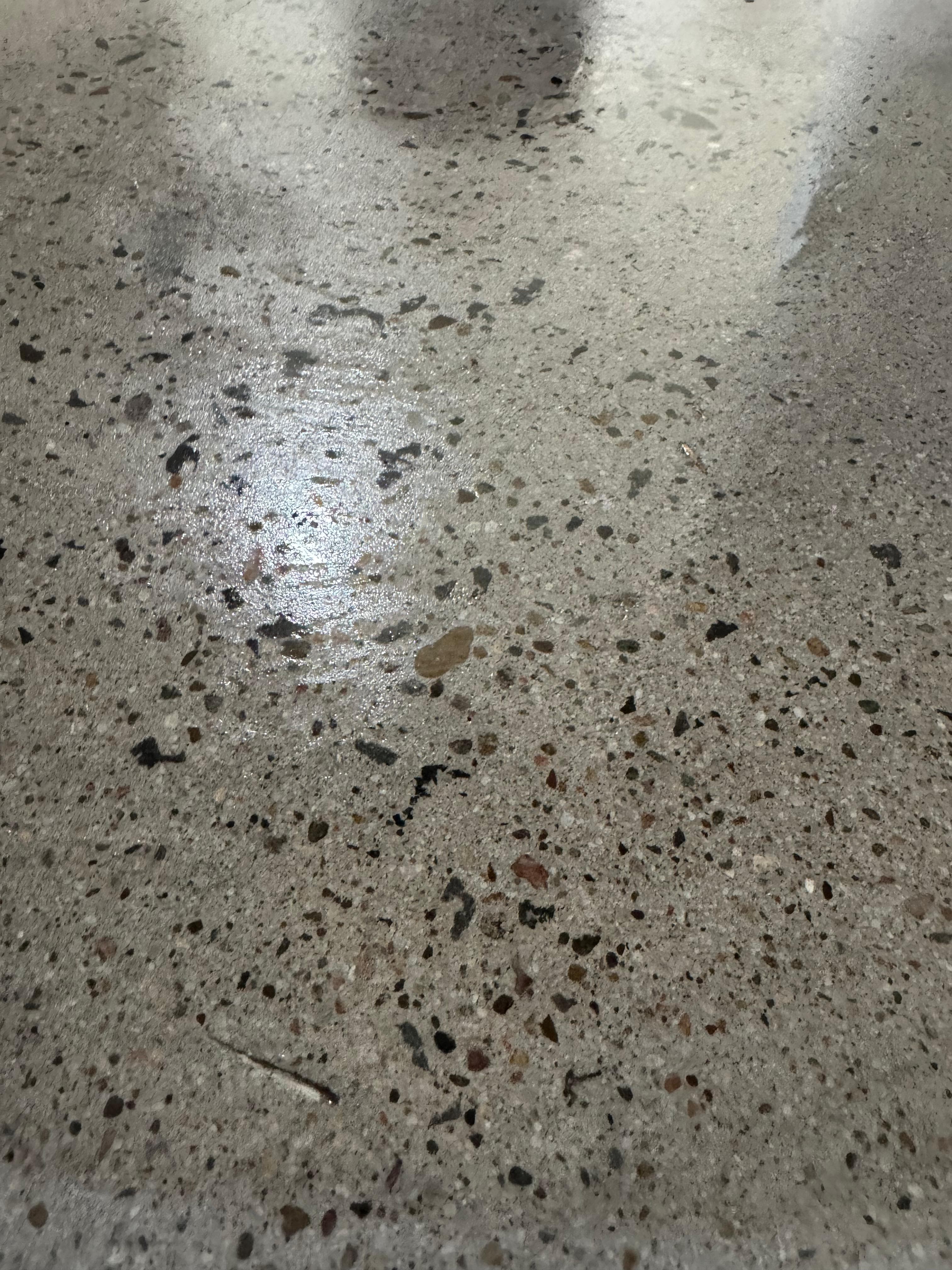 Desert Sand epoxy floor — finished surface