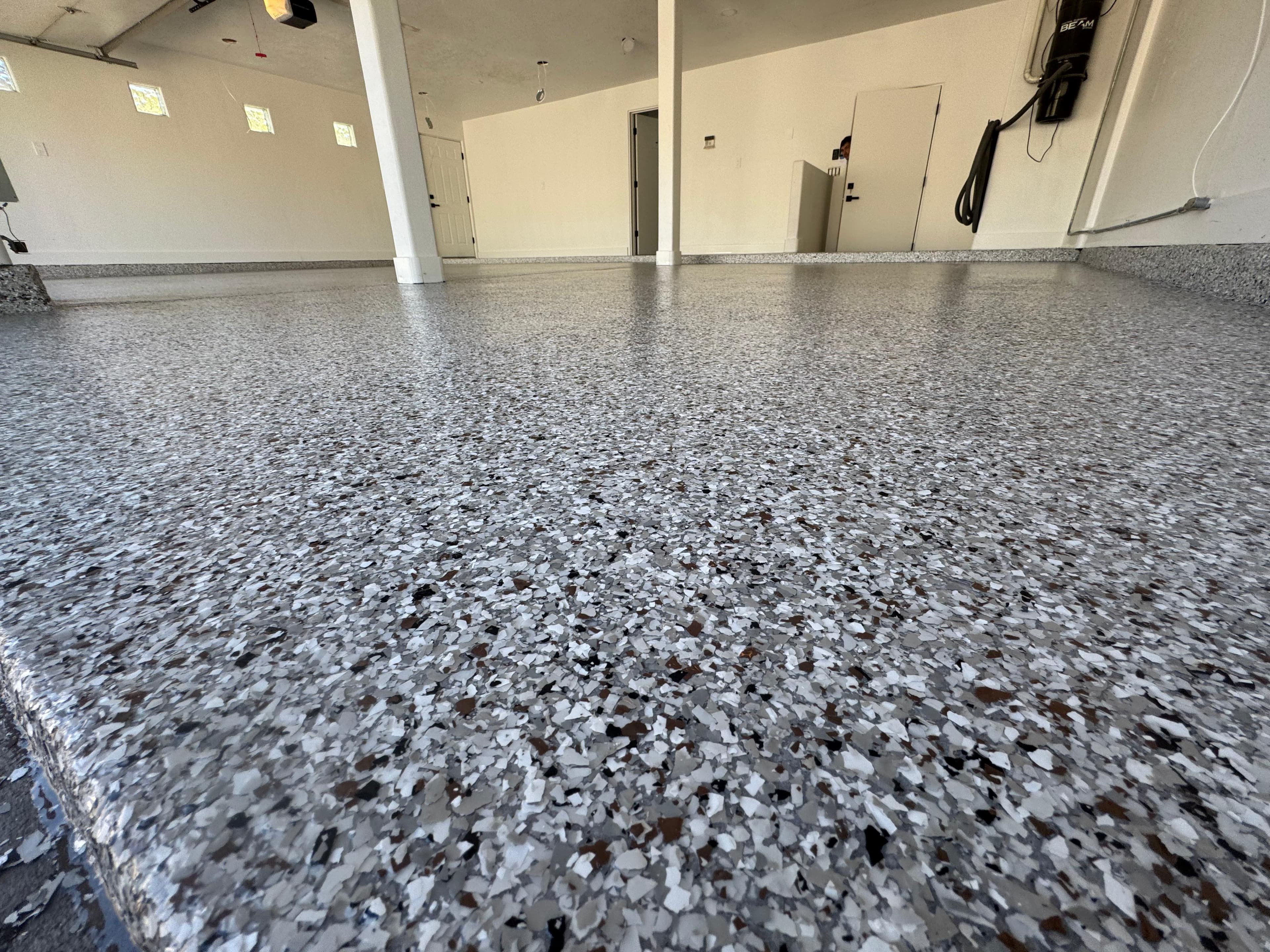 Midnight Blend epoxy floor — close-up detail