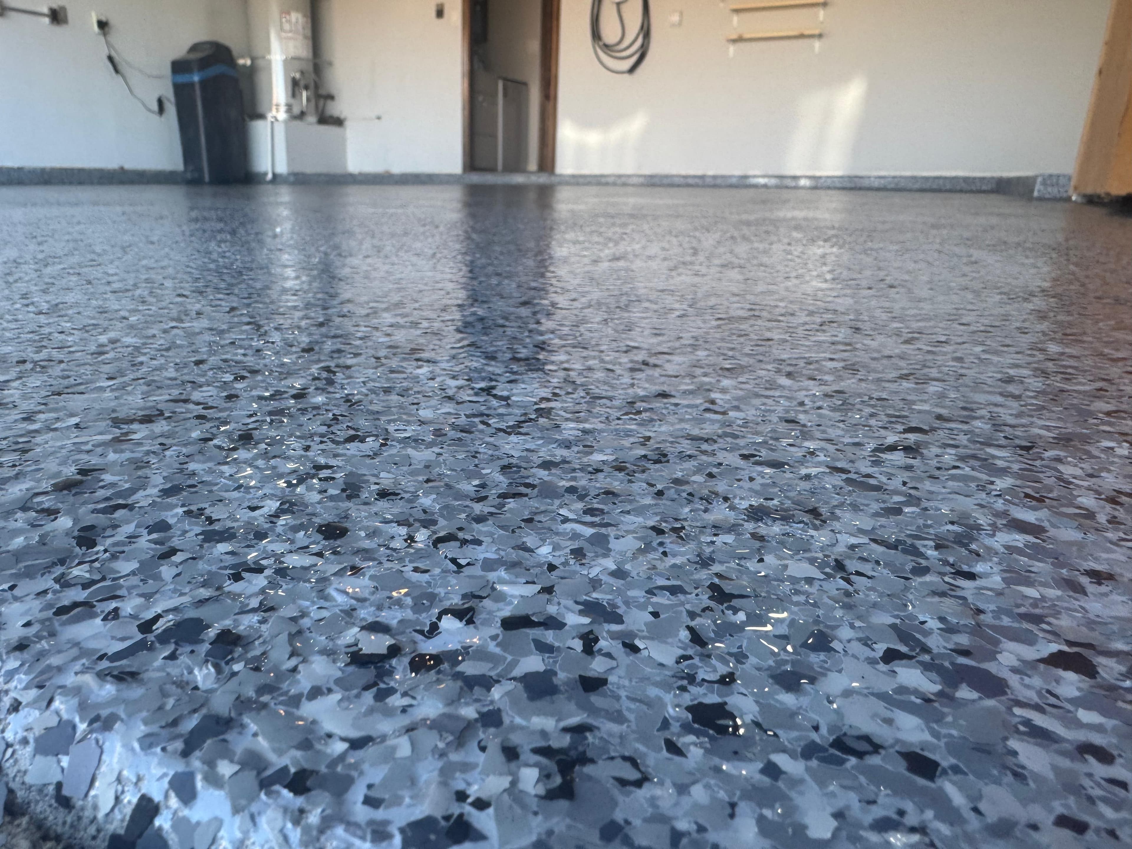 Midnight Blend epoxy floor — texture detail