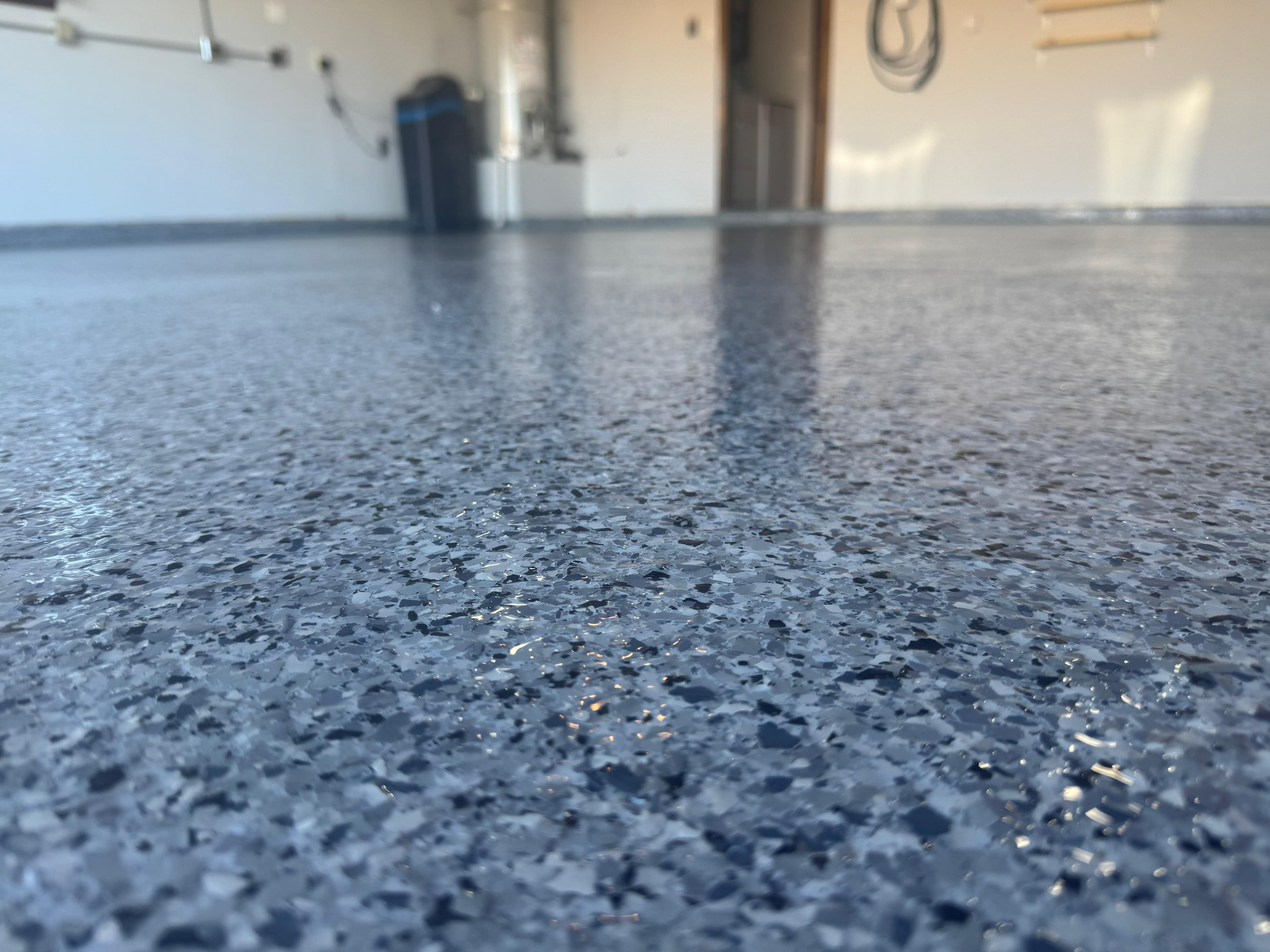 Midnight Blend epoxy floor — finished surface
